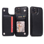 Luxury Leather Cover For iPhone 14 12 13 Mini 11 Pro XR XS Max 6 6s 7 8 Plus 5 5s Wallet Phone Card Slot Flip PU Leather Kickstand Card Slots Case Double Magnetic Clasp Durable Shockproof Cover For iPhone Stevvex