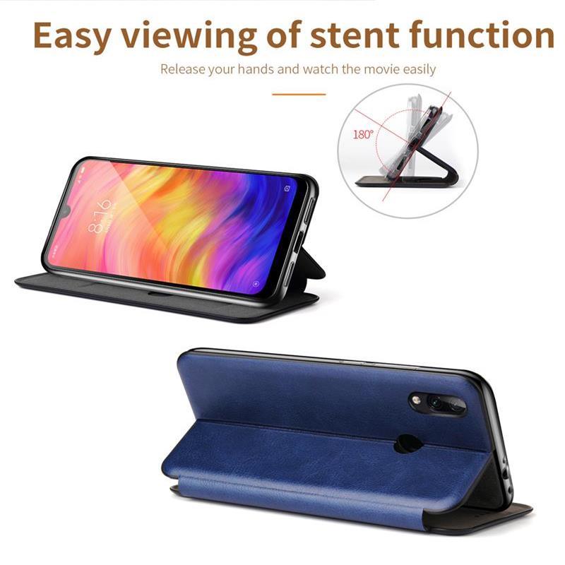 Luxury Leather Flip Case For Xiaomi Redmi Note 9 9S 10 5G 10S 11 11S 8 Pro 8T 7 + Plus Wallet Cover On Redmi 7A 6 6A 9 9A 9C 9T Durable Leather flip Back Covers Stevvex