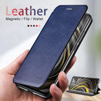 Luxury Leather Flip Case For Xiaomi Redmi Note 9 9S 10 5G 10S 11 11S 8 Pro 8T 7 + Plus Wallet Cover On Redmi 7A 6 6A 9 9A 9C 9T Durable Leather flip Back Covers Stevvex