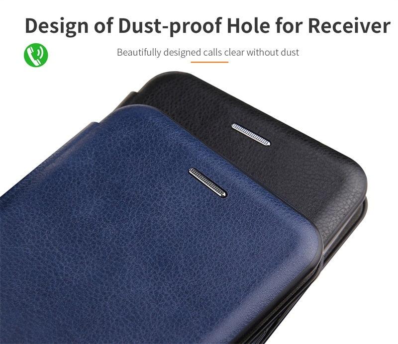 Luxury Leather Flip Case For Xiaomi Redmi Note 9 9S 10 5G 10S 11 11S 8 Pro 8T 7 + Plus Wallet Cover On Redmi 7A 6 6A 9 9A 9C 9T Durable Leather flip Back Covers Stevvex