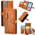Luxury Leather Flip Wallet Case For iPhone 14 13 12 11 Pro MAX  X XS XR Card Holder Stand Cover Retro Brown Card Holder Slots Pocket Case PU Leather Magnetic Closure Kickstand Shockproof Flip Case Stevvex