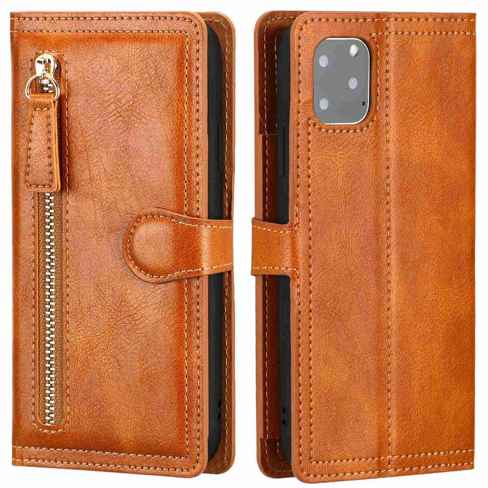 Luxury Leather Flip Wallet Case For iPhone 14 13 Pro MAX 11 12 Mini X XS XR Card Holder Stand Cover Shockproof PU Leather Wallet Card Holder Slots Cover Iphone Phone Case With Magnetic Buckle Stevvex