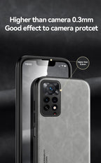 Luxury Leather Magnetic Case For Xiaomi Redmi Note 11 10 9 11E Pro 11S 10S 12 12X 10C POCO X3 NFC Pro F3 Covers With Metal Plate  Leather Premium Back Cover Mobile Phone Case Flexible Protective Ultra Thin Scratchproof Phone Cover Stevvex
