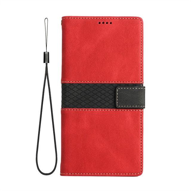 Luxury Leather Magnetic Flip Case For iPhone 14 13 12 Mini 11 Pro XS Max X XR 6 6s 8 7 Plus SE Wallet Card Phone Cover PU Leather Wallet Case with Card Pockets Back Flip Cover for iPhone Stevvex