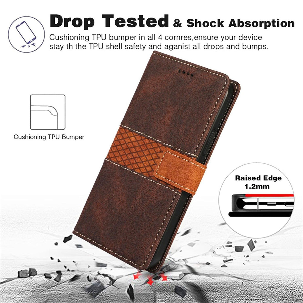 Luxury Leather Magnetic Flip Case For iPhone 14 13 12 Mini 11 Pro XS Max X XR 6 6s 8 7 Plus SE Wallet Card Phone Cover PU Leather Wallet Case with Card Pockets Back Flip Cover for iPhone Stevvex
