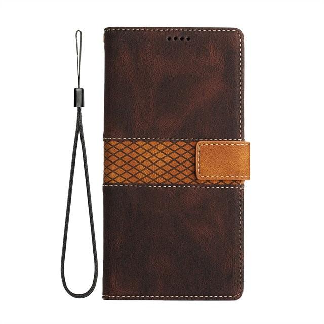 Luxury Leather Magnetic Flip Case For iPhone 14 13 12 Mini 11 Pro XS Max X XR 6 6s 8 7 Plus SE Wallet Card Phone Cover PU Leather Wallet Case with Card Pockets Back Flip Cover for iPhone Stevvex