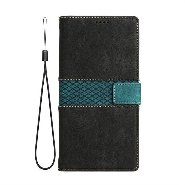 Luxury Leather Magnetic Flip Case For iPhone 14 13 12 Mini 11 Pro XS Max X XR 6 6s 8 7 Plus SE Wallet Card Phone Cover PU Leather Wallet Case with Card Pockets Back Flip Cover for iPhone Stevvex