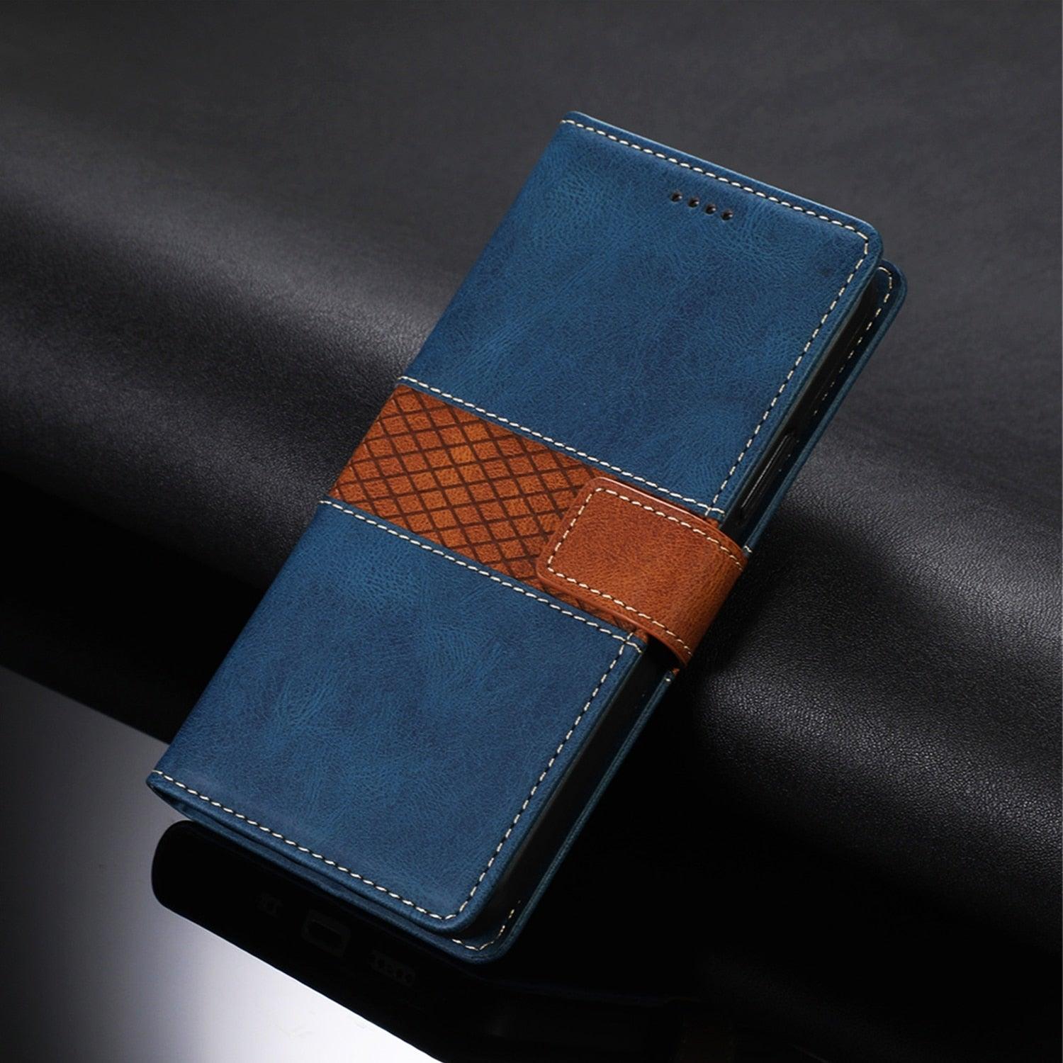 Luxury Leather Magnetic Flip Case For iPhone 14 13 12 Mini 11 Pro XS Max X XR 6 6s 8 7 Plus SE Wallet Card Phone Cover PU Leather Wallet Case with Card Pockets Back Flip Cover for iPhone Stevvex
