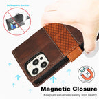 Luxury Leather Magnetic Flip Case For iPhone 14 13 12 Mini 11 Pro XS Max X XR 6 6s 8 7 Plus SE Wallet Card Phone Cover PU Leather Wallet Case with Card Pockets Back Flip Cover for iPhone Stevvex