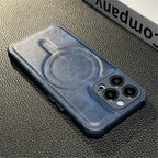 Luxury Leather Magnetic Wireless Charging Case For iPhone 14 11 12 13 Pro Max X XS XR 8 7 Plus Shockproof Soft Cover Shockproof Unique Vintage Design Leather Case For iPhone Stevvex