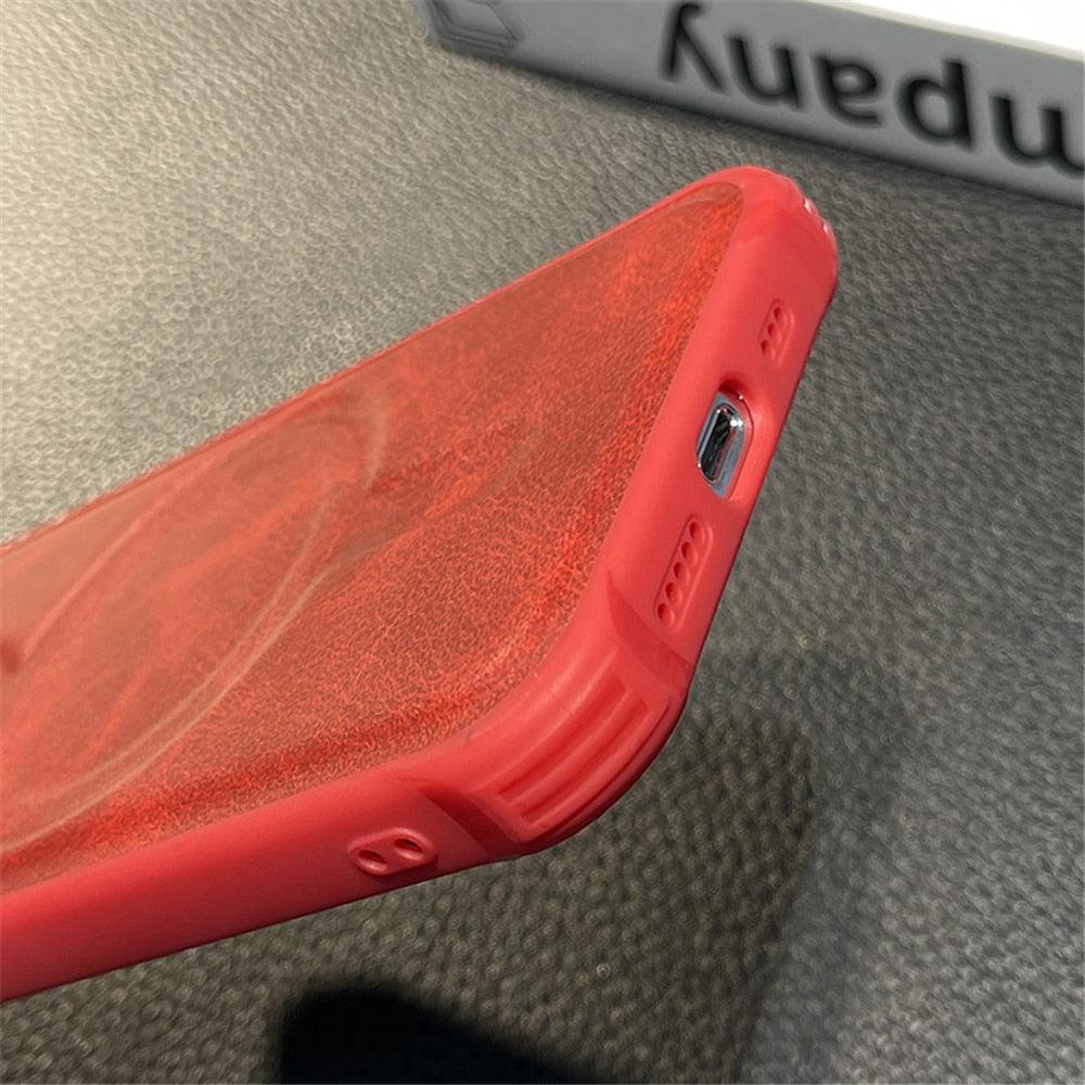 Luxury Leather Magnetic Wireless Charging Case For iPhone 14 11 12 13 Pro Max X XS XR 8 7 Plus Shockproof Soft Cover Shockproof Unique Vintage Design Leather Case For iPhone Stevvex
