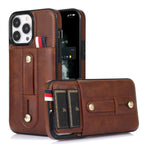 Luxury Leather Phone Case For iPhone 14 13 12 Mini 11 Pro X XS Max XR Business Elegant Men Wallet Card Slot Cover Wallet Case With Card Holder PU Leather iPhone Case Stevvex