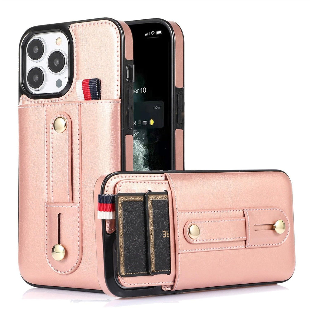 Luxury Leather Phone Case For iPhone 14 13 12 Mini 11 Pro X XS Max XR Business Elegant Men Wallet Card Slot Cover Wallet Case With Card Holder PU Leather iPhone Case Stevvex