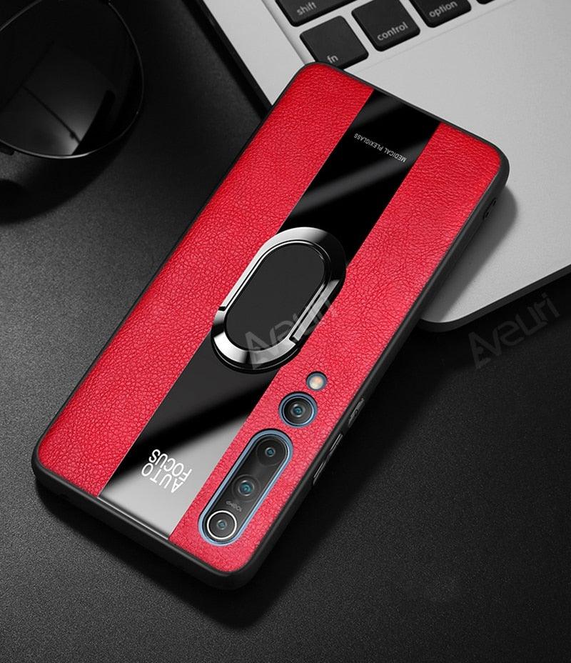 Luxury Leather Phone Case For Xiaomi Mi 11i 9T 10T 11T Pro 11 Lite Redmi Note 9S 7 8 9 10 Pro 8T Cover Case Leather Mobile Phone Case with 360° Rotating Ring Vintage Two Tone Durable Phone Cover Stevvex