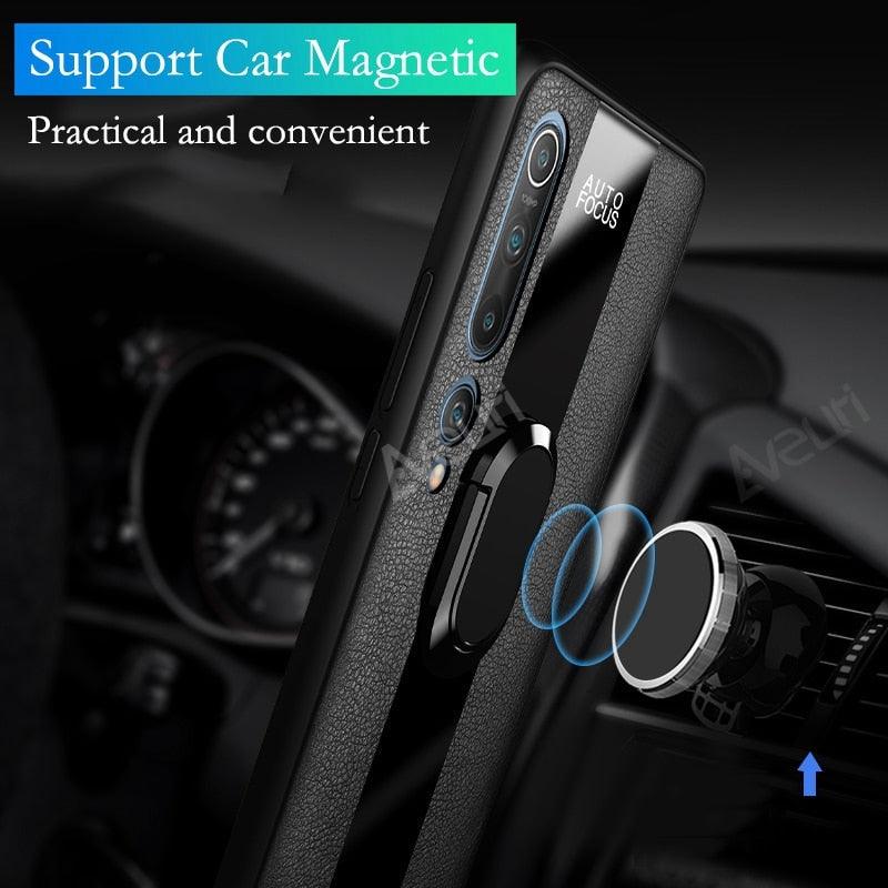 Luxury Leather Phone Case For Xiaomi Mi 11i 9T 10T 11T Pro 11 Lite Redmi Note 9S 7 8 9 10 Pro 8T Cover Case Leather Mobile Phone Case with 360° Rotating Ring Vintage Two Tone Durable Phone Cover Stevvex