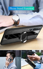 Luxury Leather Phone Case For Xiaomi Mi 11i 9T 10T 11T Pro 11 Lite Redmi Note 9S 7 8 9 10 Pro 8T Cover Case Leather Mobile Phone Case with 360° Rotating Ring Vintage Two Tone Durable Phone Cover Stevvex