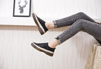 Luxury Leather Womens Sneakers Spring Shoes New Genuine Leather Casual Women Fashion Flat Girl Student Shoes Comfortable Women's Casual Flats Elegant Soft Walking Sneakers Stevvex