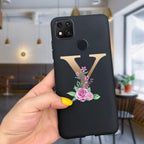Luxury Letters Case For Xiaomi Redmi 9C 9 C NFC Case Shockproof Bumper Soft Phone Case For Redmi 9 9c 9a Redmi9A 9C 9 Back Cover Alphabet Soft Matte Liquid Silicone Slim Phone Case Stevvex