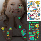 Luxury Luminous Tattoo Stickers Unicorn Stars Temporary Waterproof Luminous Fake Tattoos Stickers Dinosaur Butterfly For Children Stevvex