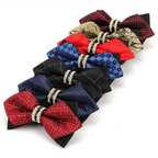 Luxury Men Polyester Bowtie Fashionable Bowtie Stylish Design Wedding Parties Bowties Stevvex