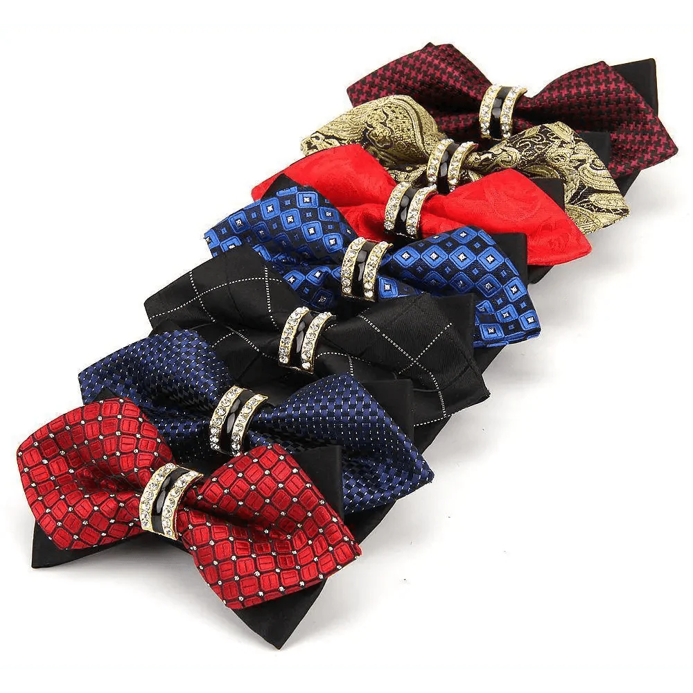 Luxury Men Polyester Bowtie Fashionable Bowtie Stylish Design Wedding Parties Bowties Stevvex