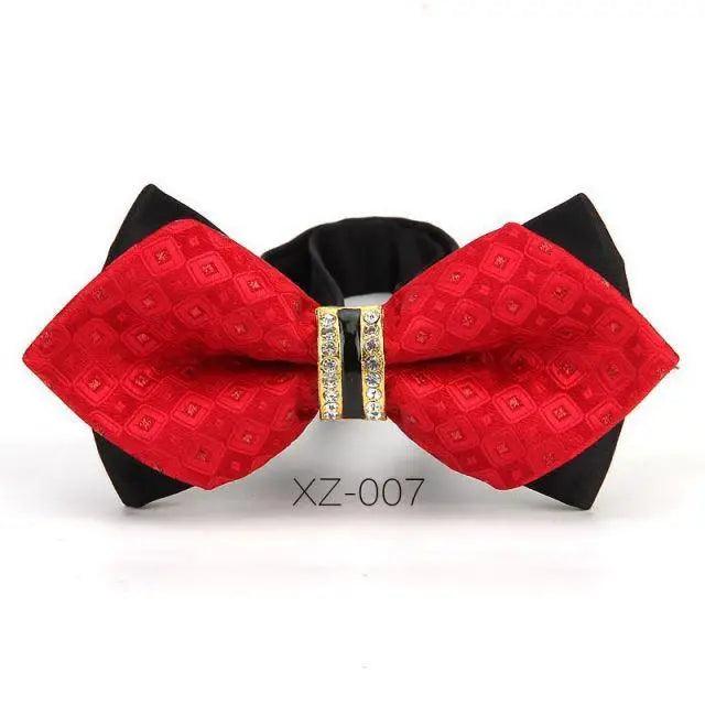 Luxury Men Polyester Bowtie Fashionable Bowtie Stylish Design Wedding Parties Bowties Stevvex