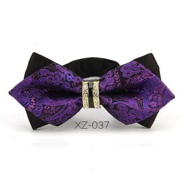 Luxury Men Polyester Bowtie Fashionable Bowtie Stylish Design Wedding Parties Bowties Stevvex