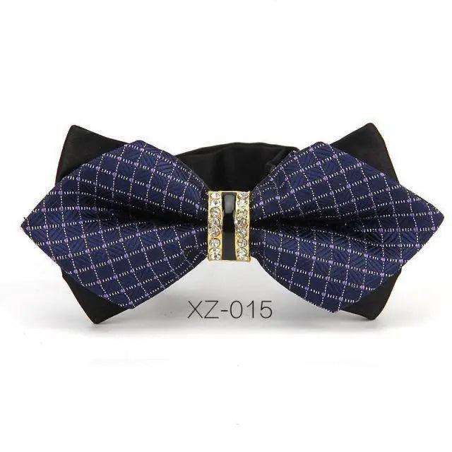Luxury Men Polyester Bowtie Fashionable Bowtie Stylish Design Wedding Parties Bowties Stevvex