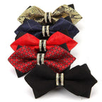 Luxury Men Polyester Bowtie Fashionable Bowtie Stylish Design Wedding Parties Bowties Stevvex