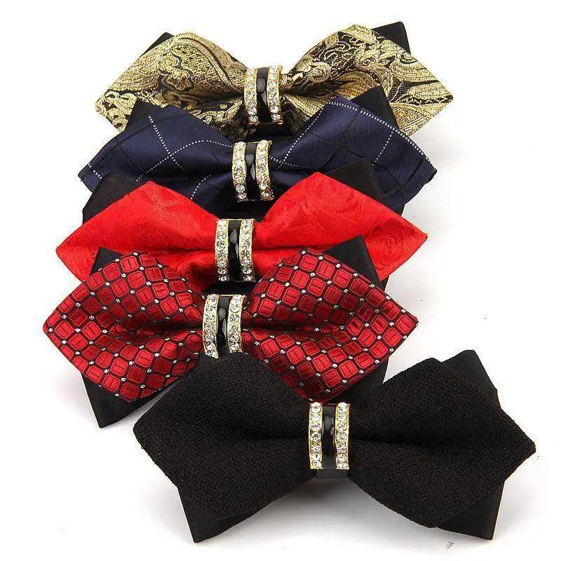 Luxury Men Polyester Bowtie Fashionable Bowtie Stylish Design Wedding Parties Bowties Stevvex