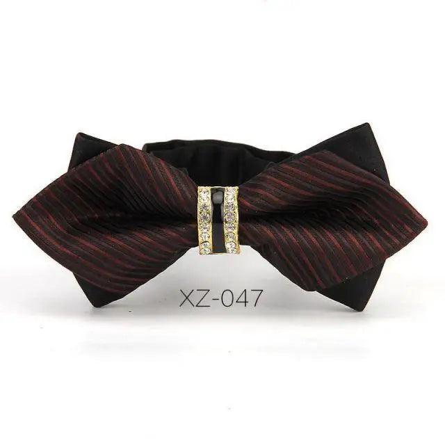 Luxury Men Polyester Bowtie Fashionable Bowtie Stylish Design Wedding Parties Bowties Stevvex