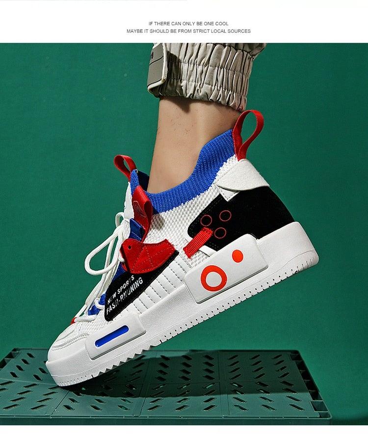 Luxury Mens Sneakers Casual Shoes Modern Trainer Race Off Walking Tennis Breathable Athletic Shoes Men Gym Casual Sneakers Slip On Sport Sneakers Stevvex