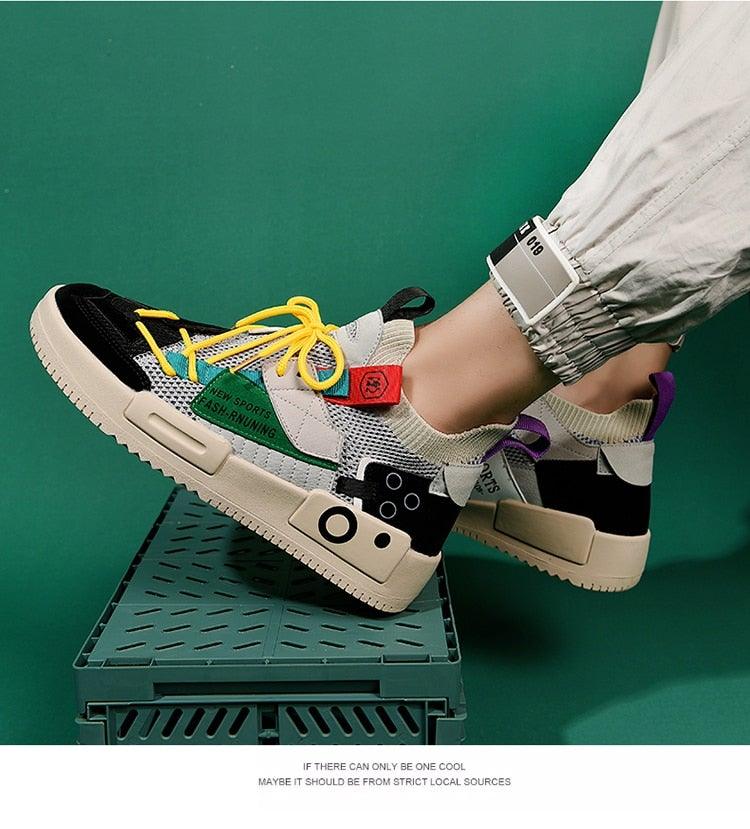 Luxury Mens Sneakers Casual Shoes Modern Trainer Race Off Walking Tennis Breathable Athletic Shoes Men Gym Casual Sneakers Slip On Sport Sneakers Stevvex