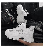 Luxury Mens Sneakers White Sneakers Men High Fashion Comfy Fashion Sneakers Breathable Athletic Casual Shoes Shock Absorption For Running Stevvex