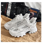 Luxury Mens Sneakers White Sneakers Men High Fashion Comfy Fashion Sneakers Breathable Athletic Casual Shoes Shock Absorption For Running Stevvex