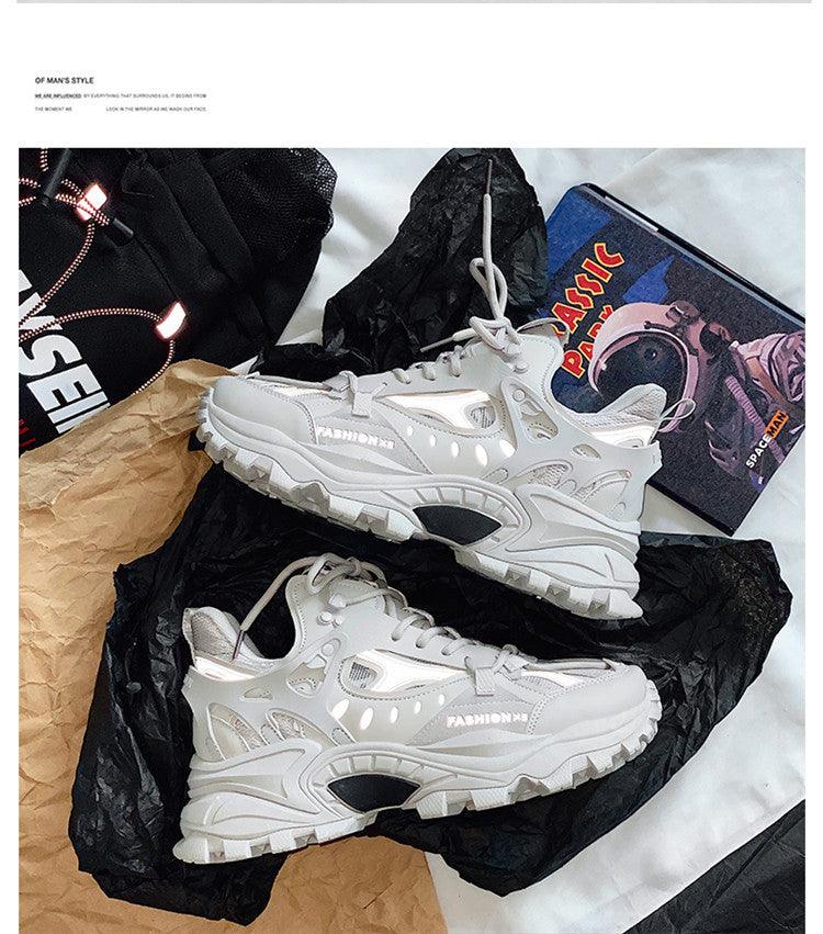 Luxury Mens Sneakers White Sneakers Men High Fashion Comfy Fashion Sneakers Breathable Athletic Casual Shoes Shock Absorption For Running Stevvex