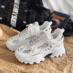 Luxury Mens Sneakers White Sneakers Men High Fashion Comfy Fashion Sneakers Breathable Athletic Casual Shoes Shock Absorption For Running Stevvex