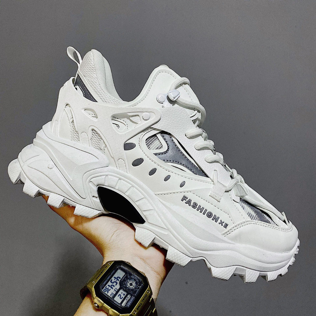 Luxury Mens Sneakers White Sneakers Men High Fashion Comfy Fashion Sneakers Breathable Athletic Casual Shoes Shock Absorption For Running Stevvex
