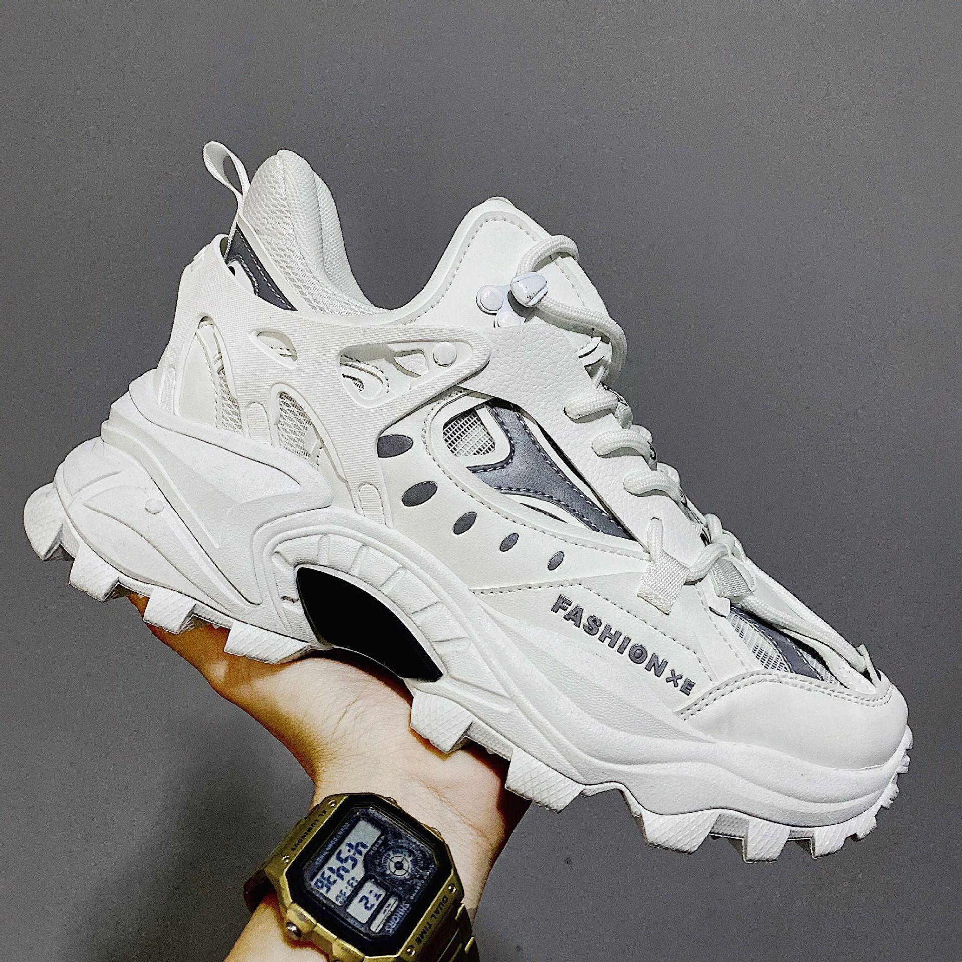 Luxury Mens Sneakers White Sneakers Men High Fashion Comfy Fashion Sneakers Breathable Athletic Casual Shoes Shock Absorption For Running Stevvex