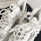 Luxury Mens Sneakers White Sneakers Men High Fashion Comfy Fashion Sneakers Breathable Athletic Casual Shoes Shock Absorption For Running Stevvex