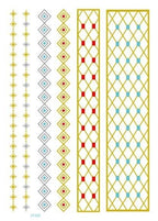 Luxury Metallic Temporary Tattoo Gold Silver Flower Sticker Long Lasting Gold Design For Womens Stevvex