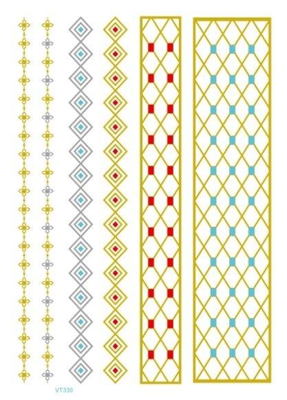Luxury Metallic Temporary Tattoo Gold Silver Flower Sticker Long Lasting Gold Design For Womens Stevvex