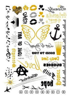 Luxury Metallic Temporary Tattoo Gold Silver Flower Sticker Long Lasting Gold Design For Womens Stevvex