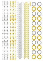 Luxury Metallic Temporary Tattoo Gold Silver Flower Sticker Long Lasting Gold Design For Womens Stevvex