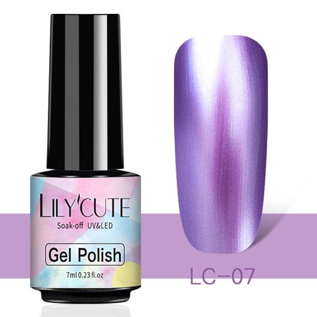 Luxury Metallic Womens Nail Polish Silver Rose Permanent UV Gel Nail Varnish Elegant Luxury Metal Effect More Collor For Girls Stevvex