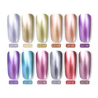 Luxury Metallic Womens Nail Polish Silver Rose Permanent UV Gel Nail Varnish Elegant Luxury Metal Effect More Collor For Girls Stevvex