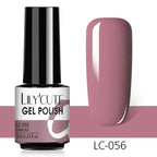 Luxury Metallic Womens Nail Polish Silver Rose Permanent UV Gel Nail Varnish Elegant Luxury Metal Effect More Collor For Girls Stevvex