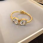 Luxury Minimalist Glossy High-grade Shiny Bracelets -   Simple Temperament Cold-Tone Bangles (MAC242)