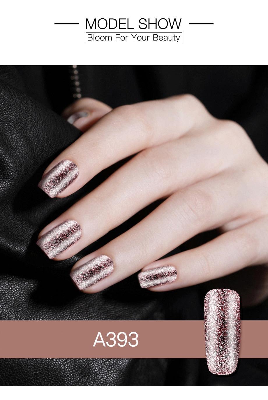 Luxury Modern Crystal Shiny Gel Nail Polish Painting Nails Art Design Diamond Manicure Gel Luxury Design For Women and Girls Stevvex