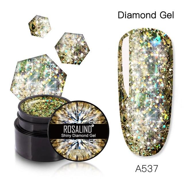 Luxury Modern Crystal Shiny Gel Nail Polish Painting Nails Art Design Diamond Manicure Gel Luxury Design For Women and Girls Stevvex